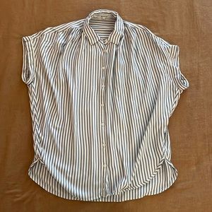 Madewell Striped Button Down Blouse